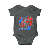 I Was 6 Now I Am 7 Baby Onesie Funny Spider Birthday Boy - Wonder Print Shop