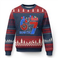 I Was 6 Now I Am 7 Ugly Christmas Sweater Funny Spider Birthday Boy - Wonder Print Shop