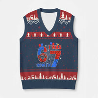 I Was 6 Now I Am 7 V-Neck Knit Sweater Vest Funny Spider Birthday Boy - Wonder Print Shop