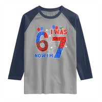 I Was 6 Now I Am 7 Raglan Shirt Funny Spider Birthday Boy - Wonder Print Shop