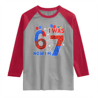 I Was 6 Now I Am 7 Raglan Shirt Funny Spider Birthday Boy - Wonder Print Shop