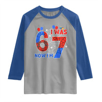 I Was 6 Now I Am 7 Raglan Shirt Funny Spider Birthday Boy - Wonder Print Shop