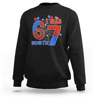 I Was 6 Now I Am 7 Sweatshirt Funny Spider Birthday Boy - Wonder Print Shop