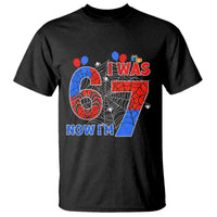 I Was 6 Now I Am 7 T Shirt Funny Spider Birthday Boy - Wonder Print Shop