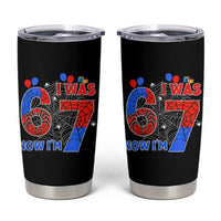 I Was 6 Now I Am 7 Tumbler Cup Funny Spider Birthday Boy - Wonder Print Shop