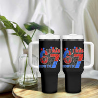 I Was 6 Now I Am 7 Tumbler With Handle Funny Spider Birthday Boy - Wonder Print Shop