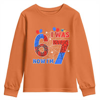 I Was 6 Now I Am 7 Youth Sweatshirt Funny Spider Birthday Boy - Wonder Print Shop
