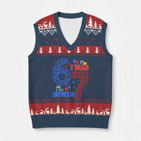 Spider Boy I Was 6 Now I Am 7 V-Neck Knit Sweater Vest Seventh Birthday Gift - Wonder Print Shop