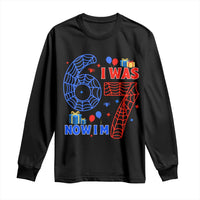 Spider Boy I Was 6 Now I Am 7 Long Sleeve Shirt Seventh Birthday Gift - Wonder Print Shop
