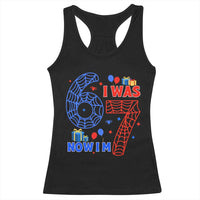 Spider Boy I Was 6 Now I Am 7 Racerback Tank Top Seventh Birthday Gift - Wonder Print Shop