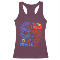 Spider Boy I Was 6 Now I Am 7 Racerback Tank Top Seventh Birthday Gift - Wonder Print Shop