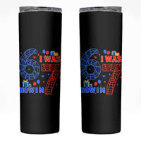 Spider Boy I Was 6 Now I Am 7 Skinny Tumbler Seventh Birthday Gift - Wonder Print Shop