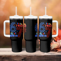 Spider Boy I Was 6 Now I Am 7 Tumbler With Handle Seventh Birthday Gift - Wonder Print Shop