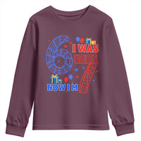 Spider Boy I Was 6 Now I Am 7 Youth Sweatshirt Seventh Birthday Gift - Wonder Print Shop