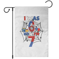 I Was 6 Now I Am 7 Garden Flag Spider Themed Birthday Boy - Wonder Print Shop