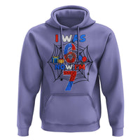 I Was 6 Now I Am 7 Hoodie Spider Themed Birthday Boy - Wonder Print Shop