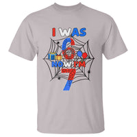 I Was 6 Now I Am 7 T Shirt Spider Themed Birthday Boy - Wonder Print Shop