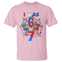I Was 6 Now I Am 7 T Shirt Spider Themed Birthday Boy - Wonder Print Shop