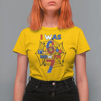 I Was 6 Now I Am 7 T Shirt For Women Spider Themed Birthday Boy - Wonder Print Shop