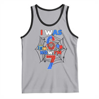 I Was 6 Now I Am 7 Tank Top Spider Themed Birthday Boy - Wonder Print Shop