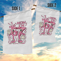 Seven Years Old Birthday Girl Garden Flag I Was 6 Now I Am 7 - Wonder Print Shop