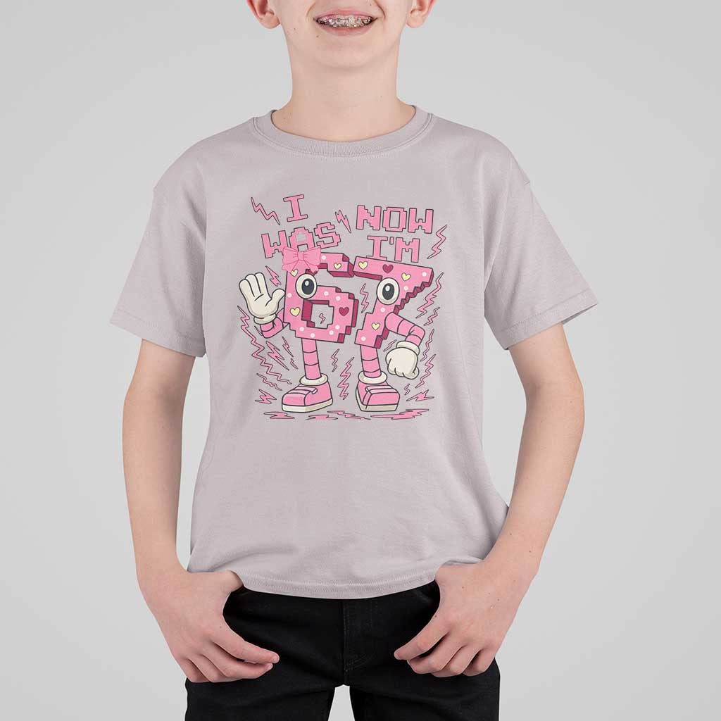 Seven Years Old Birthday Girl T Shirt For Kid I Was 6 Now I Am 7 - Wonder Print Shop