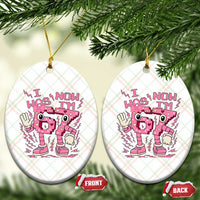 Seven Years Old Birthday Girl Ceramic Ornament I Was 6 Now I Am 7 - Wonder Print Shop