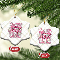 Seven Years Old Birthday Girl Ceramic Ornament I Was 6 Now I Am 7 - Wonder Print Shop
