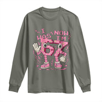 Seven Years Old Birthday Girl Long Sleeve Shirt I Was 6 Now I Am 7 - Wonder Print Shop