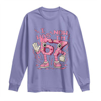 Seven Years Old Birthday Girl Long Sleeve Shirt I Was 6 Now I Am 7 - Wonder Print Shop