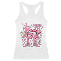 Seven Years Old Birthday Girl Racerback Tank Top I Was 6 Now I Am 7 - Wonder Print Shop