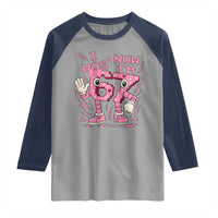 Seven Years Old Birthday Girl Raglan Shirt I Was 6 Now I Am 7 - Wonder Print Shop
