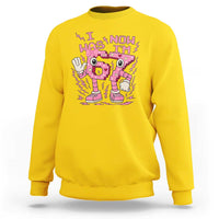 Seven Years Old Birthday Girl Sweatshirt I Was 6 Now I Am 7 - Wonder Print Shop