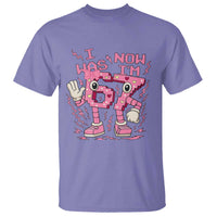 Seven Years Old Birthday Girl T Shirt I Was 6 Now I Am 7 - Wonder Print Shop