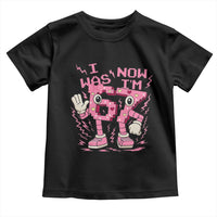 Seven Years Old Birthday Girl Toddler T Shirt I Was 6 Now I Am 7 - Wonder Print Shop