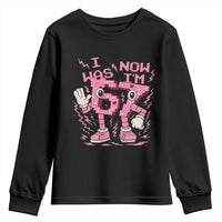 Seven Years Old Birthday Girl Youth Sweatshirt I Was 6 Now I Am 7 - Wonder Print Shop