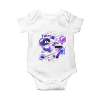 Funny Galaxy Space Birthday Baby Onesie I Was Six Now I Am Seven - Wonder Print Shop