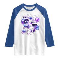 Funny Galaxy Space Birthday Raglan Shirt I Was Six Now I Am Seven - Wonder Print Shop