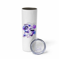 Funny Galaxy Space Birthday Skinny Tumbler I Was Six Now I Am Seven - Wonder Print Shop