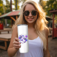 Funny Galaxy Space Birthday Skinny Tumbler I Was Six Now I Am Seven - Wonder Print Shop