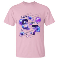 Funny Galaxy Space Birthday T Shirt I Was Six Now I Am Seven - Wonder Print Shop