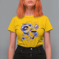 Funny Galaxy Space Birthday T Shirt For Women I Was Six Now I Am Seven - Wonder Print Shop