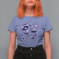 Funny Galaxy Space Birthday T Shirt For Women I Was Six Now I Am Seven - Wonder Print Shop