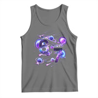 Funny Galaxy Space Birthday Tank Top I Was Six Now I Am Seven - Wonder Print Shop
