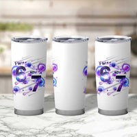 Funny Galaxy Space Birthday Tumbler Cup I Was Six Now I Am Seven - Wonder Print Shop