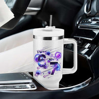 Funny Galaxy Space Birthday Tumbler With Handle I Was Six Now I Am Seven - Wonder Print Shop