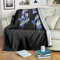 Funny I Was 6 Now I Am 7 Throw Blanket Iridescent Effect Printed Kids Birthday - Wonder Print Shop