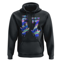 Funny I Was 6 Now I Am 7 Hoodie Iridescent Effect Printed Kids Birthday - Wonder Print Shop