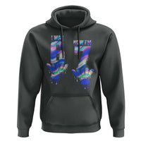 Funny I Was 6 Now I Am 7 Hoodie Iridescent Effect Printed Kids Birthday - Wonder Print Shop
