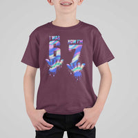Funny I Was 6 Now I Am 7 T Shirt For Kid Iridescent Effect Printed Kids Birthday - Wonder Print Shop